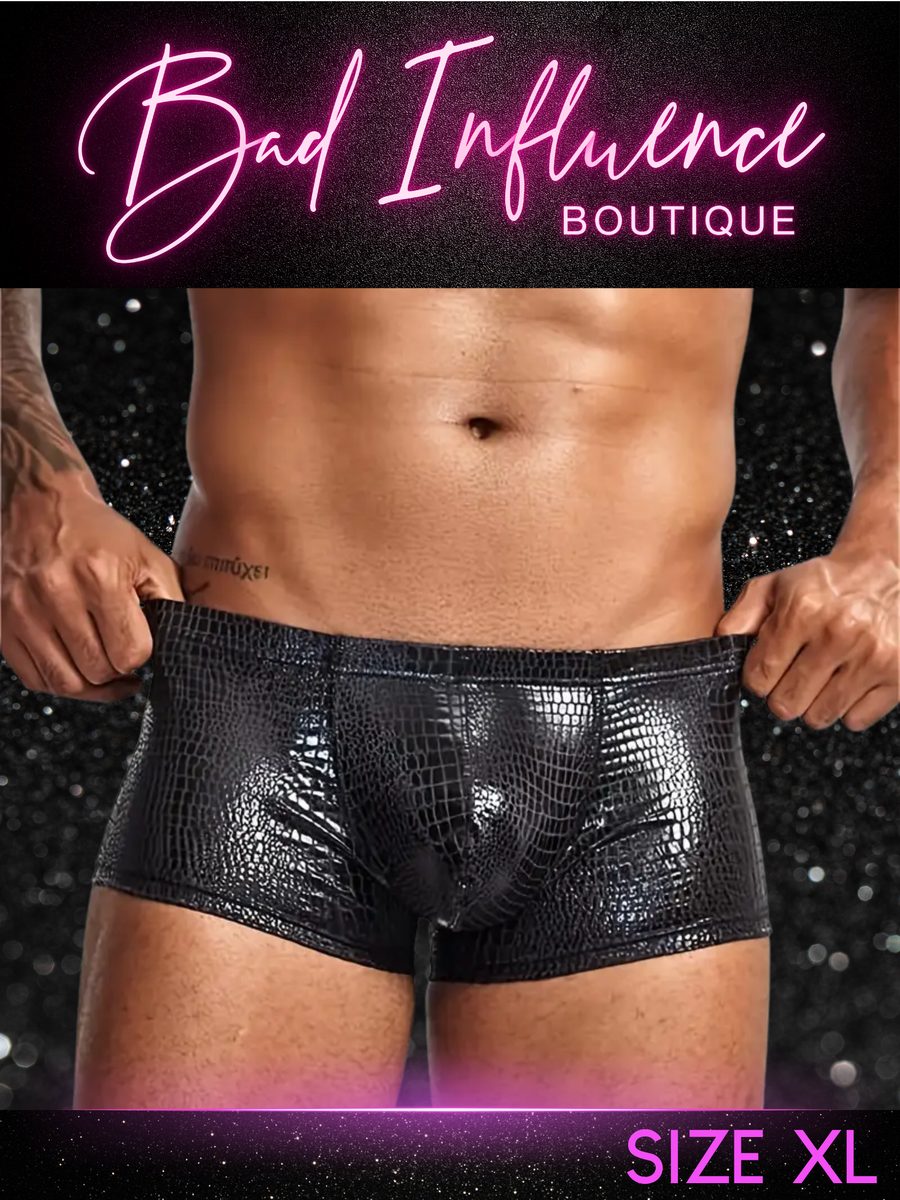 Croc-Print Trunks