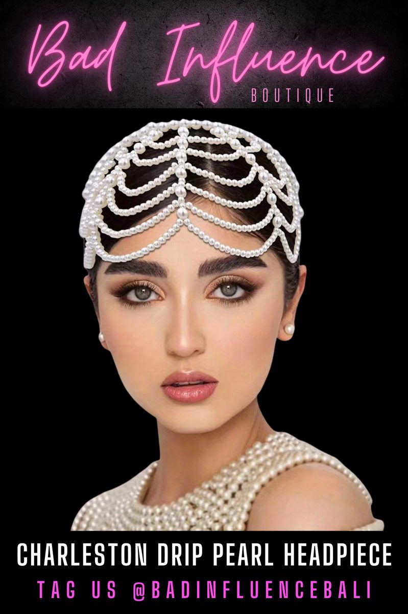 Charleston Drip Pearl Headpiece